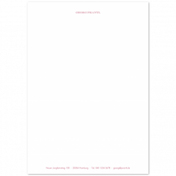 Klassisches A5 Briefpapier