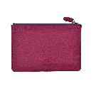 Grosse Leder Pouch in lila