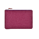 Grosse Leder Pouch in lila