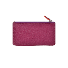 Kleine Leder Pouch in lila