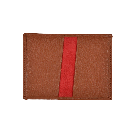 Klapp-Kartenetui in cognac