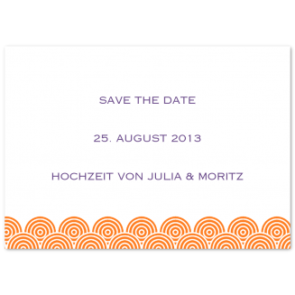 Save the Date Karten "Wellen"