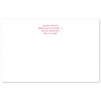 Klassische B6 Briefkarten (Blockstil)