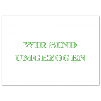 Umzugskarten als Klappkarten