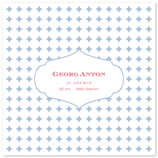 Geburtsanzeigen "Sterne" (Klappkarten)