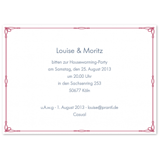 Illustrierte Einladungskarten "Pisa"