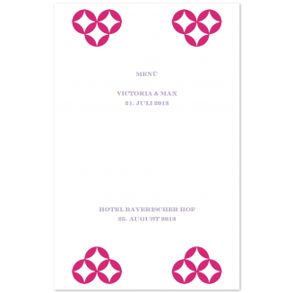 Menükarten "Diamonds"