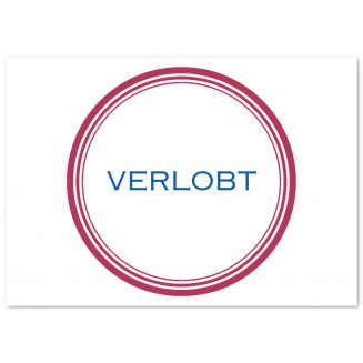 Verlobungsanzeigen "Ringe" (Klappkarten)