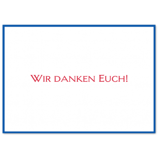 Zweiseitige Danksagungskarten