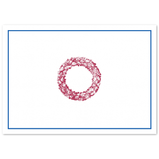 Weihnachtskarten mit Foto "Weihnachtskranz" (Klappkarten)