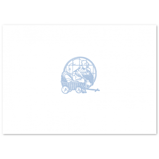 Geburtsanzeigen mit Storch als Klappkarten