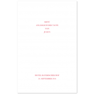 Menükarten Klappkarten