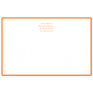 Geränderte B6 Briefkarten (Blockstil)