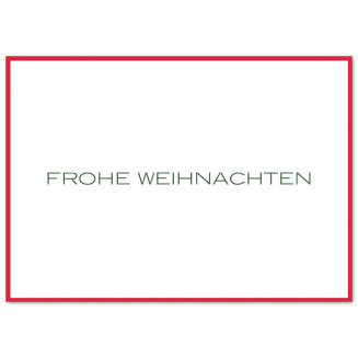 Geränderte Weihnachtskarten (Klappkarten)