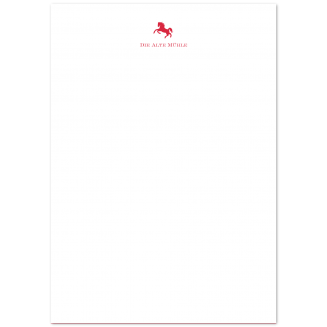 A5 illustriertes Briefpapier