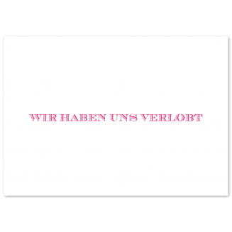 Verlobungsanzeigen als Klappkarten