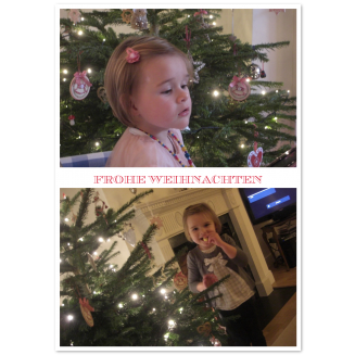 Weihnachtskarten mit Foto "Noel" (Klappkarten)