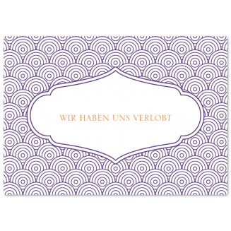 Verlobungsanzeigen "Wellen" (Klappkarten)