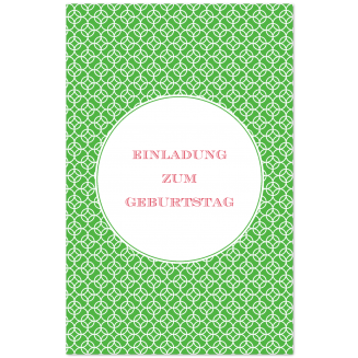 Einladungskarten "Kreise" (Klappkarten)