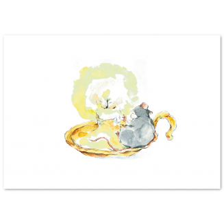 Weihnachtskarten mit Foto "Kerzenmaus" (Klappkarten)