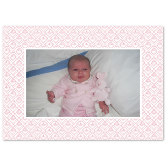 Geburtsanzeigen mit Foto "Wellen" (Klappkarten)