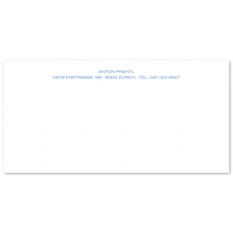 Klassische DIN lang Stahlstich Briefkarten