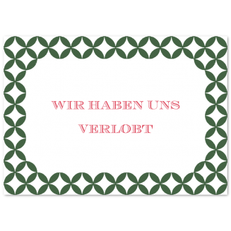 Verlobungsanzeigen "Diamonds" (Klappkarten)
