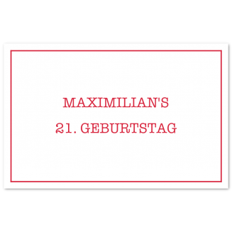 Einladungen mit feinem Rahmen als Klappkarten