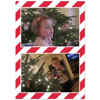 Weihnachtskarten mit Foto "Zuckerbaum" (Klappkarten)