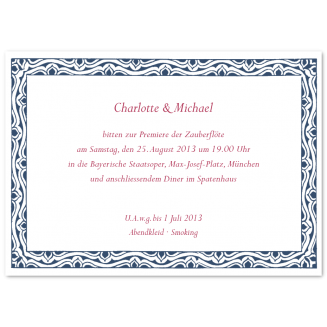 Illustrierte Einladungskarten "Sienna"