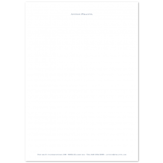 Klassisches A4 Briefpapier mit Fusszeile