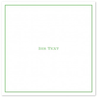 Zweiseitige quadratische Einlegekarten mit feinem Rahmen