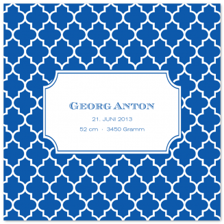 Geburtsanzeigen "Quarterfoil" (Klappkarten)