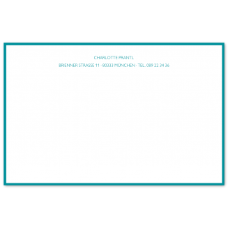 Geränderte B6 Briefkarten