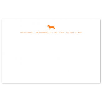 B6 Briefkarten mit Illustration