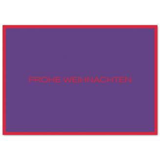 Bunte geränderte Weihnachtskarten (Klappkarten)