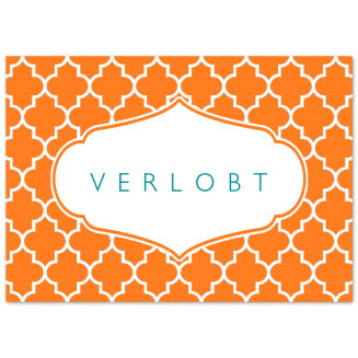 Verlobungsanzeigen "Quarterfoil" (Klappkarten)