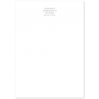Klassisches A4 Briefpapier (Blockstil)