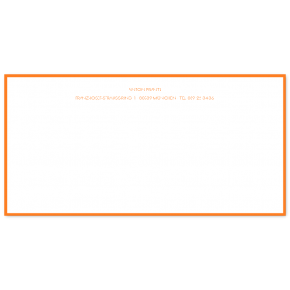 Geränderte DIN lang Briefkarten