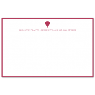 Geränderte B6 Briefkarten mit Illustration