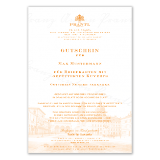 Gutschein für Briefkarten