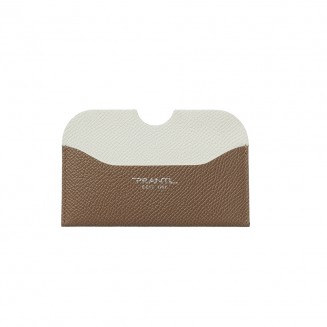 ‘Hanaasagi’ Kreditkartenhalter mit gerundeten Kanten in Taupe