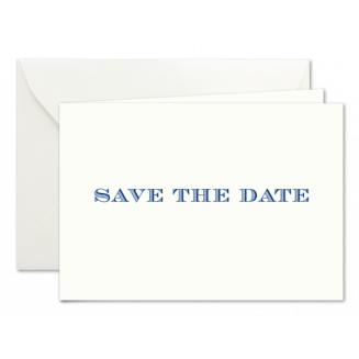 Save The Date, Klappkarten in Dunkelblau