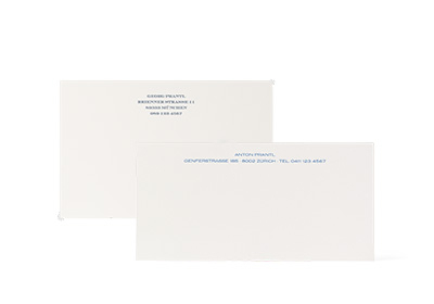 Stahlstich Briefkarten