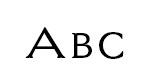 Schriftart Largo